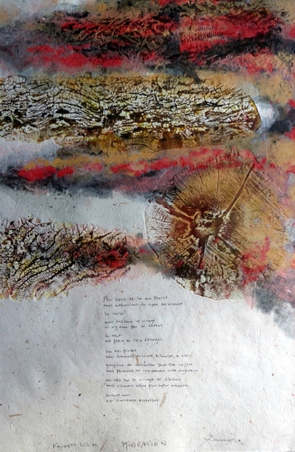Migration - 2016 – exemplaire unique – 63 x 93 cm, Dominique Rousseau - Contact