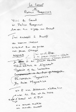 manuscrit de KW, Dominique Rousseau - Le carnet de Petrus Peregrinus