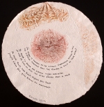 Le chant du chamane sur la plage - 2006 – exemplaire unique – Tondo dia. 50 cm, Dominique Rousseau - Papiers manuscrits