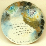 La piste du thon - 2016 – 4 exemplaires – Tondo dia. 28 cm , Dominique Rousseau - Papiers manuscrits