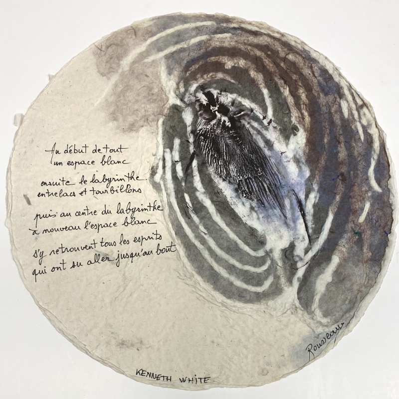 space blanc - 2023 – 4 exemplaires -Tondo dia. 40 cm, Dominique Rousseau - Contact