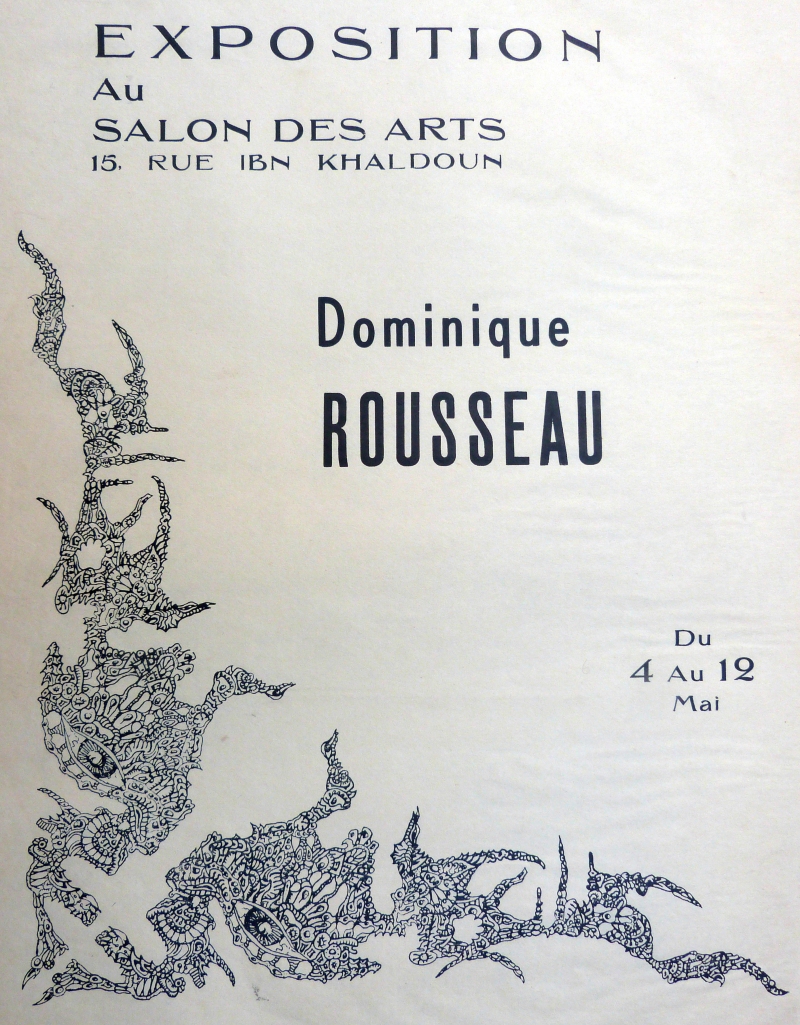 affiche expo Tunis, Dominique Rousseau - Contact