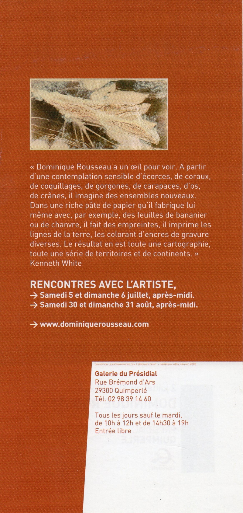 flyer 2, Dominique Rousseau - Contact