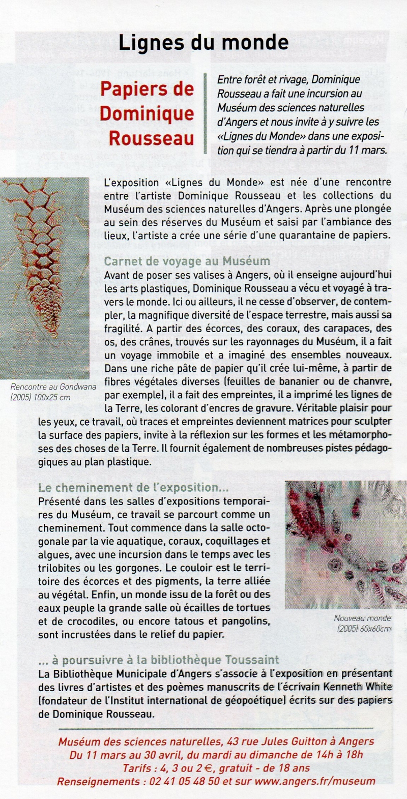 Flyer 1, Dominique Rousseau - Contact
