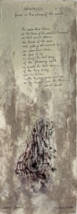  Fragments found on the shores of the world - 2023 – 6 exemplaires – 79x29 cm , Dominique Rousseau - Papiers manuscrits