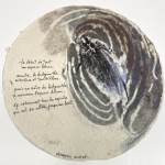 space blanc - 2023 – 4 exemplaires -Tondo dia. 40 cm, Dominique Rousseau - Papiers manuscrits