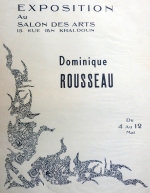 affiche expo Tunis, Dominique Rousseau - 1971 - Galerie Nahum