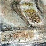 Epave de Loire 1 - 100 x 100 cm, Dominique Rousseau - 2013- Mémoire du fleuve